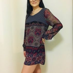 Forever21 Ethnic Print Shift Dress